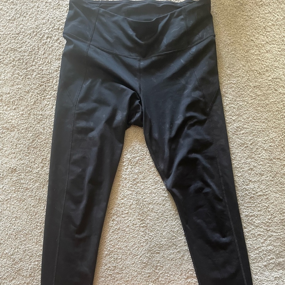 UA Black Floral Leggings